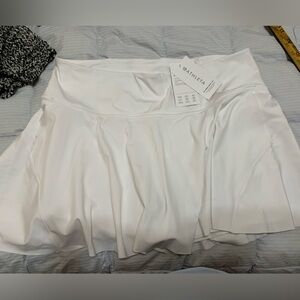Athleta Ace Tennis Skort White 2X cute comfy lightweight